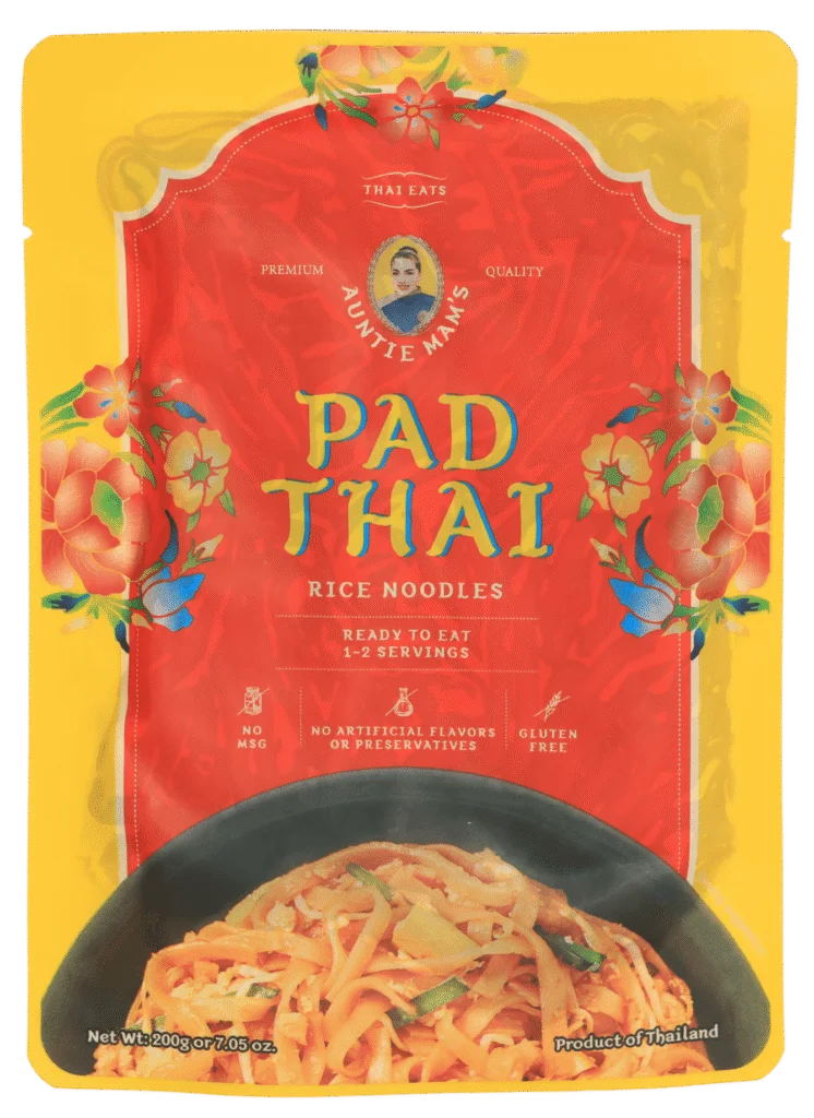 Auntie Mam’s rice noodle Pad Thai package